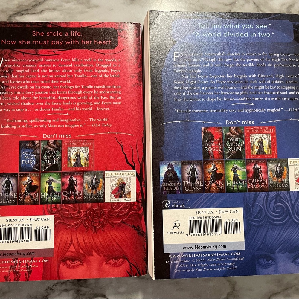 A Court of Thorns and Roses & A Court of Mist and Fury oop set - Picture 2 of 11